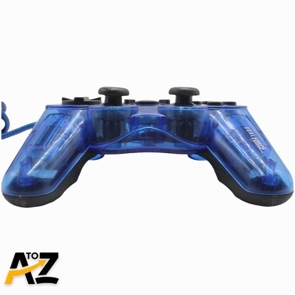 MadCatz Clear Blue Dual Force PS2 Playstation 2 PS1 Wired Controller - Picture 7 of 10